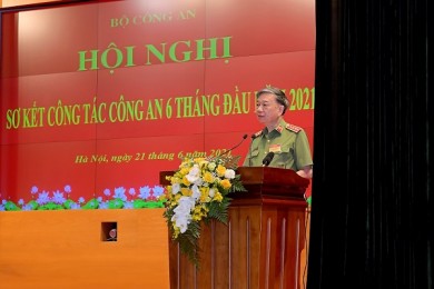 Bế mạc Hội nghị sơ kết công tác công an 6 tháng đầu năm 2021