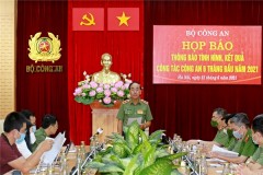 Bộ Công an họp báo thông báo tình hình, kết quả công tác công an 6 tháng đầu năm 2021