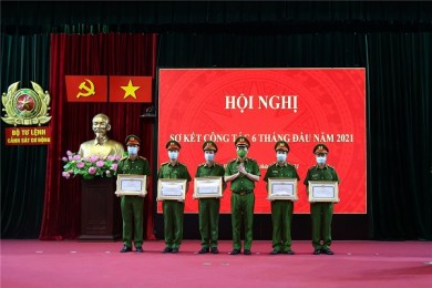 Bộ Tư lệnh Cảnh sát cơ động sơ kết công tác 6 tháng đầu năm 2021