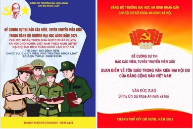 Đảng ủy Trường Đại học An ninh nhân dân tổ chức Hội thi Báo cáo viên, Tuyên truyền viên giỏi tuyên truyền Nghị quyết Đại hội XIII của Đảng và nghị quyết đại hội đảng bộ các cấp nhiệm kỳ 2020 - 2025