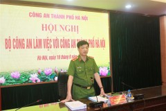 Thứ trưởng Nguyễn Duy Ngọc làm việc với Công an thành phố Hà Nội về công tác phòng, chống tội phạm, bảo đảm trật tự, an toàn xã hội