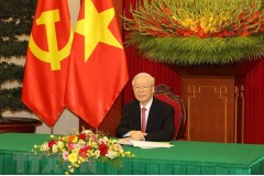 Tổng Bí thư Nguyễn Phú Trọng dự cuộc gặp cấp cao VN-Campuchia-Lào