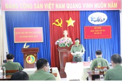 Hội nghị Chi bộ Phòng Chính trị về việc kiện toàn cấp ủy cơ sở nhiệm kỳ 2020-2025