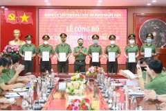 Trường Đại học An ninh nhân dân công bố các quyết định kiện toàn cấp ủy cơ sở, nhiệm kỳ 2020-2025 và quyết định về công tác cán bộ