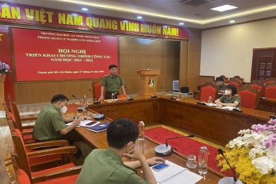 Phòng Quản lý nghiên cứu khoa học triển khai Chương trình công tác năm học 2021 – 2022