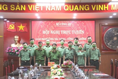 Đảng ủy Trường Đại học An ninh nhân dân tham dự Hội nghị trực tuyến giao ban công tác đảng, công tác chính trị trong Công an nhân dân năm 2021