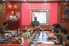  Trường Đại học An ninh nhân dân tổ chức Lễ Báo công dâng Bác và thông báo kết quả khen thưởng cấp Nhà nước trong toàn Trường