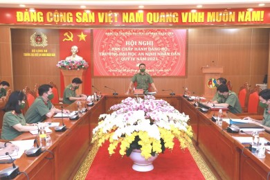 Hội nghị Ban Chấp hành Đảng bộ Trường Đại học An ninh nhân dân, quý IV năm 2021