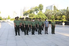 Trường Đại học An ninh nhân dân tổ chức dâng hương, dâng hoa tại Nghĩa trang Liệt sĩ Thành phố Hồ Chí Minh nhân dịp đầu năm mới 2022 