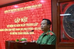 Đảng ủy Trường Đại học An ninh nhân dân tổ chức chuỗi hoạt động kỷ niệm 92 năm Ngày thành lập Đảng Cộng sản Việt Nam (03/02/1930 - 03/02/2022) và mừng Xuân Nhâm Dần