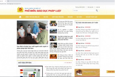 Bộ Công an ra mắt trang thông tin điện tử phổ biến, giáo dục pháp luật