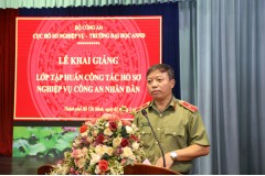 Tổ chức Lễ khai giảng lớp tập huấn công tác hồ sơ nghiệp vụ Công an tại Trường Đại học An ninh nhân dân