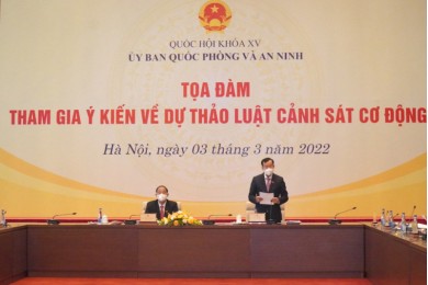 Ủy ban Quốc phòng và An ninh lấy ý kiến dự thảo Luật Cảnh sát cơ động