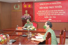 Đảng ủy Trường Đại học An ninh nhân dân tham dự Hội nghị trực tuyến quán triệt kết quả Hội nghị Văn hóa và Hội nghị Đối ngoại toàn quốc; báo cáo thời sự về cục diện thế giới hiện nay