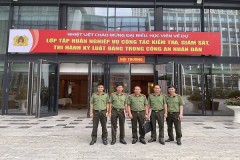 Ủy ban Kiểm tra Đảng ủy Trường Đại học An ninh nhân dân tham gia lớp bồi dưỡng nghiệp vụ công tác kiểm tra, giám sát, thi hành kỷ luật đảng trong Công an nhân dân