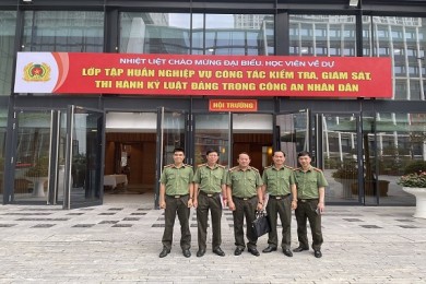 Ủy ban Kiểm tra Đảng ủy Trường Đại học An ninh nhân dân tham gia lớp bồi dưỡng nghiệp vụ công tác kiểm tra, giám sát, thi hành kỷ luật đảng trong Công an nhân dân