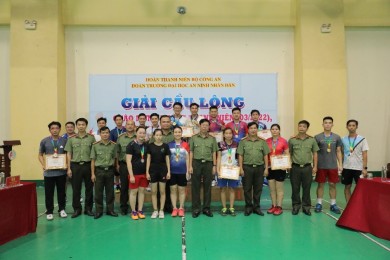 Lễ Bế mạc Giải cầu lông chào mừng Tháng Thanh niên năm 2022 và mừng thành công Đại hội Đoàn trường Đại học An ninh nhân dân, nhiệm kỳ 2022 - 2024