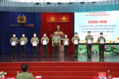 Đoàn Trường tổ chức Chương trình gặp mặt đầu khóa và giới thiệu công tác Đoàn cho các học viên các khóa mới nhập học Đợt 1 năm 2022