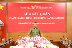 Lễ Xuất quân tham gia Hội thao lực lượng Công an nhân dân tháng 4/2022