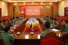 Đảng ủy Trường Đại học An ninh nhân dân tham dự Hội nghị trực tuyến thông báo nhanh kết quả Hội nghị lần thứ 5, Ban Chấp hành Trung ương khóa XIII do Đảng ủy Công an Trung ương tổ chức