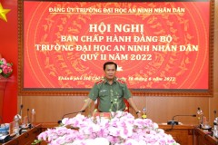 Hội nghị Ban Chấp hành Đảng bộ Trường Đại học An ninh nhân dân quý II năm 2022