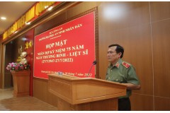 Họp mặt nhân kỷ niệm 75 năm Ngày Thương binh - Liệt sĩ (27/7/1947- 27/7/2022) tại Trường Đại học An ninh nhân dân