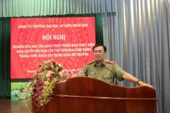 Đảng ủy Trường Đại học An ninh nhân dân tổ chức Hội nghị nghiên cứu, học tập, quán triệt, triển khai thực hiện Nghị quyết Hội nghị lần thứ Năm Ban Chấp hành Trung ương khóa XIII