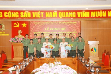 Trường Đại học An ninh nhân dân tổ chức Lễ công bố các quyết định kiện toàn Đảng ủy, Ban Thường vụ Đảng ủy nhiệm kỳ 2020-2025 và các quyết định về công tác cán bộ