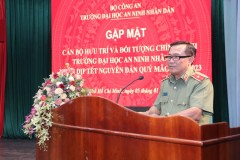 Trường Đại học An ninh nhân dân tổ chức gặp mặt cán bộ hưu trí và đối tượng chính sách nhân dịp Tết Nguyên đán Quý Mão năm 2023