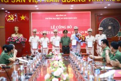 Trường Đại học An ninh nhân dân tổ chức Lễ Công bố quyết định về công tác cán bộ