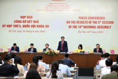 Quốc hội đã thông qua 8 luật, 17 nghị quyết tại Kỳ họp thứ 5 Khóa XV