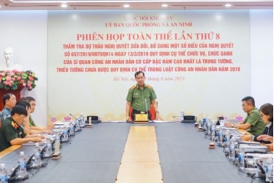 Hoàn thiện cơ sở pháp lý về cấp bậc hàm cao nhất là Thiếu tướng CAND