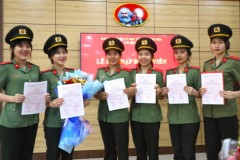 Bổ sung lớp thanh niên Công an ưu tú vào hàng ngũ của Đảng