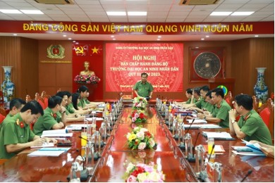 Hội nghị Ban Chấp hành Đảng bộ Trường Đại học An ninh nhân dân, quý III năm 2023