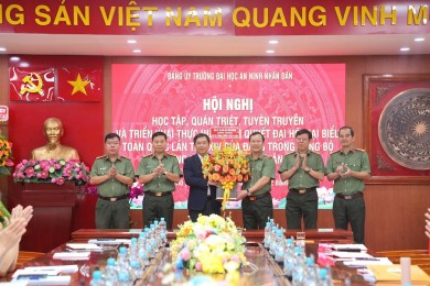 Đảng ủy Trường Đại học An ninh nhân dân học tập, quán triệt, tuyên truyền và triển khai Nghị quyết Đại hội XIV của Đảng