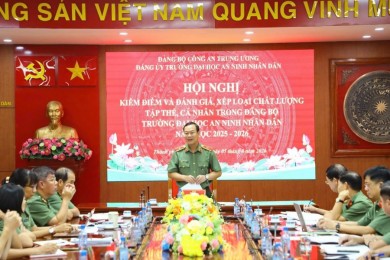 Hội nghị kiểm điểm và đánh giá, xếp loại chất lượng tập thể, cá nhân trong Đảng bộ Nhà trường năm học 2025 - 2026