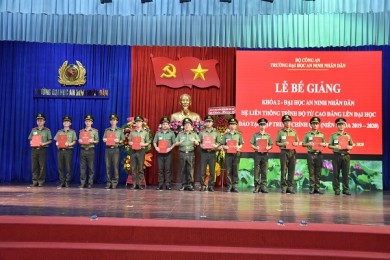 Trường Đại học An ninh nhân dân tổ chức Lễ Bế giảng Khóa 2 - Đại học An ninh nhân dân, hệ liên thông từ cao đẳng lên đại học đào tạo tập trung chính quy