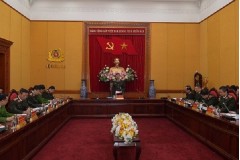 Đại tướng, GS,TS Tô Lâm, Ủy viên Bộ Chính trị, Bí thư Đảng ủy CATW, Bộ Trưởng Bộ Công an làm việc với các đơn vị chức năng, học viện, trường CAND về công tác giáo dục và đào tạo của lực lượng CAND