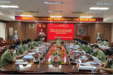 Trường Đại học An ninh nhân dân tổ chức tổng kết phong trào thi đua dạy giỏi; xét danh hiệu Giảng viên dạy giỏi năm học 2020-2021