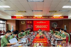 Trường Đại học An ninh nhân dân tham gia họp trực tuyến về quy chế đào tạo trình độ đại học và công tác tuyển sinh trong Công an nhân dân