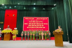 Trường Đại học An ninh nhân dân tổ chức Lễ Bế giảng Khóa 1 – Đào tạo cấp bằng đại học thứ hai hình thức vừa làm vừa học liên kết mở tại Công an tỉnh Quảng Nam