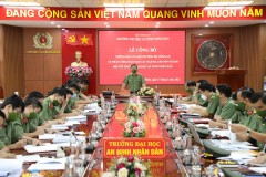 Trường Đại học An ninh nhân dân tổ chức công bố Thông báo của lãnh đạo Bộ Công an về phân công đào tạo các ngành, chuyên ngành đối với Trường Đại học An ninh nhân dân