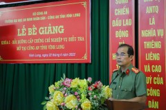 Trường Đại học An ninh nhân dân tổ chức Lễ Bế giảng Khóa 1 – Bồi dưỡng cấp chứng chỉ nghiệp vụ điều tra mở tại Công an tỉnh Vĩnh Long   