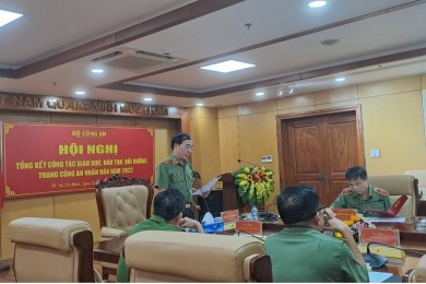Hội nghị tổng kết công tác giáo dục, đào tạo, bồi dưỡng trong Công an nhân dân năm 2022