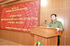 Trường Đại học An ninh nhân dân tổ chức Lễ khai mạc Hội thi Giảng viên dạy giỏi cấp Trường năm học 2022-2023