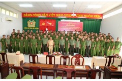 Bế giảng lớp Bồi dưỡng cấp chứng chỉ nghiệp vụ điều tra  mở tại Công an tỉnh Sóc Trăng Khóa 1, năm học 2024 – 2025