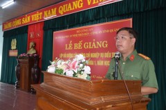 Trường Đại học An ninh nhân dân tổ chức bế giảng lớp Bồi dưỡng cấp chứng chỉ nghiệp vụ điều tra mở tại Công an tỉnh Quảng Nam Khóa 1, năm học 2024 - 2025