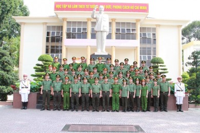 Lễ Bế giảng Lớp đào tạo trình độ cao cấp lý luận chính trị, hệ không tập trung - Khoá 14 của Học viện Chính trị Công an nhân dân tổ chức tại Trường Đại học An ninh nhân dân