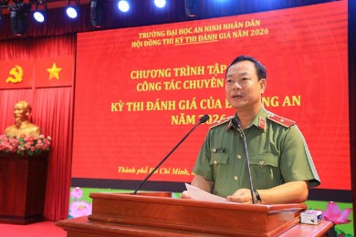 Trường Đại học An ninh nhân dân tổ chức Hội nghị tập huấn chuyên môn Kỳ thi đánh giá của Bộ Công an năm 2026