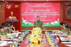 Trường Đại học An ninh nhân dân tổ chức hội thảo khoa học về công tác khảo thí và bảo đảm chất lượng đào tạo